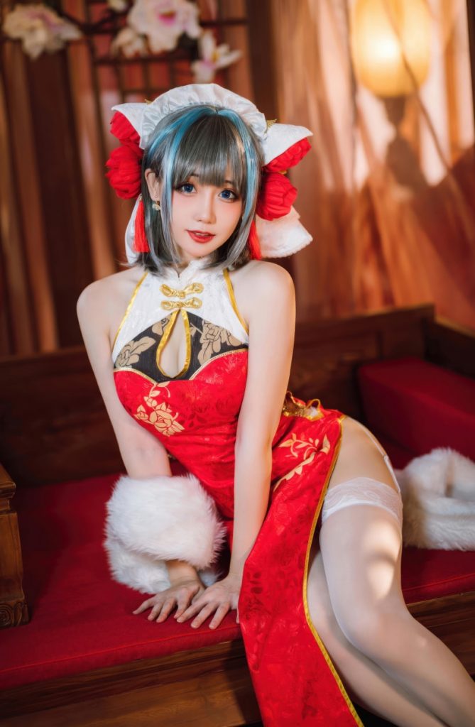 焖焖碳 碧蓝航线-柴郡新春旗袍[29P-180MB]-玩偶屋