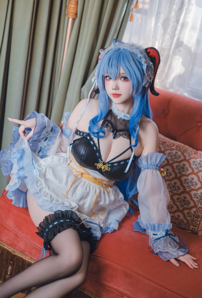 雪晴Astra 原神 甘雨 女仆[31P1V-763MB]-玩偶屋