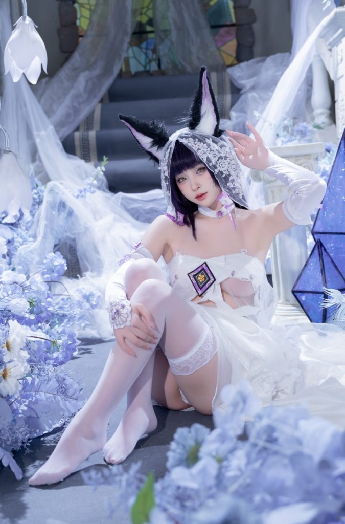 清水由乃 NO.077 碧蓝航线 武藏 紫藤花[51P1V-638MB]VIP-玩偶屋