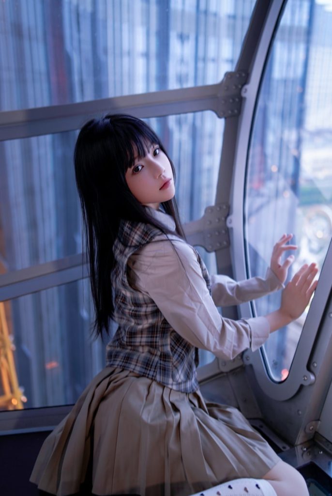 桜桃喵 – NO.199 制服摩天轮 [27P-667MB]-玩偶屋